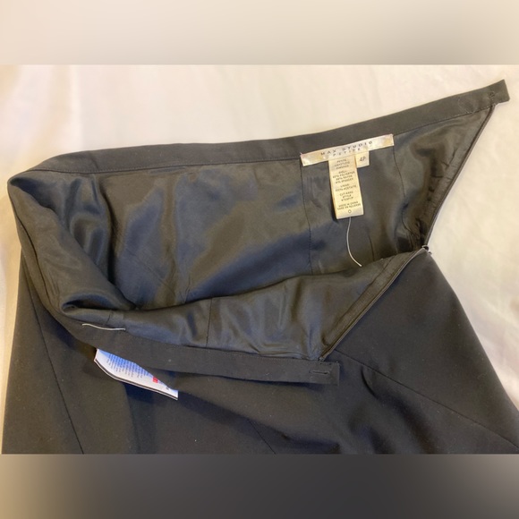 Max Studio Black Vintage lined Skirt Sz 4P - Picture 6 of 7